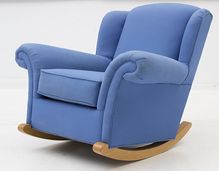 Rocking Wing-Back Armchair