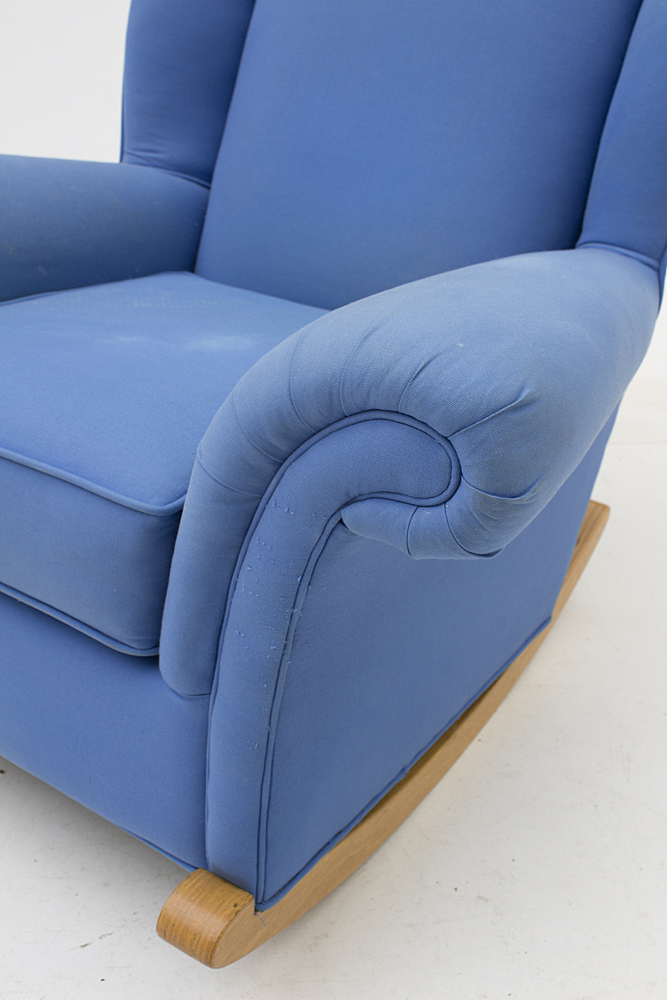 Rocking Wing-Back Armchair