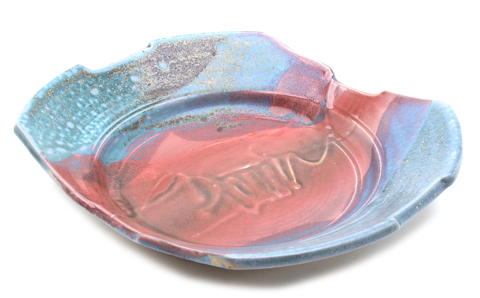 Signed, Hand Thrown and Altered White Stoneware Bowl