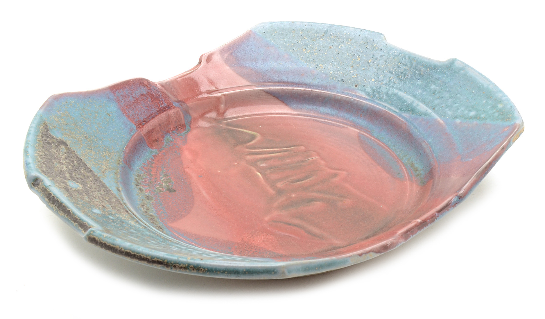 Signed, Hand Thrown and Altered White Stoneware Bowl