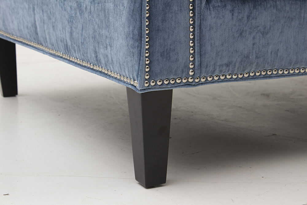 Tov "Cooper" Sofa in Blue Velvet