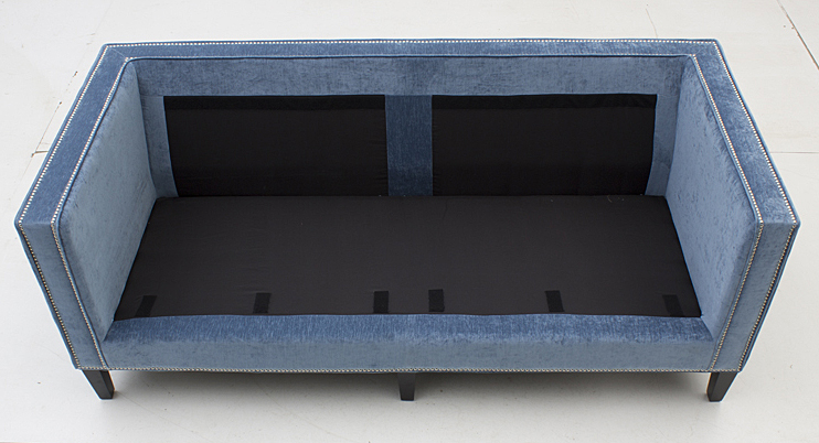 Tov "Cooper" Sofa in Blue Velvet