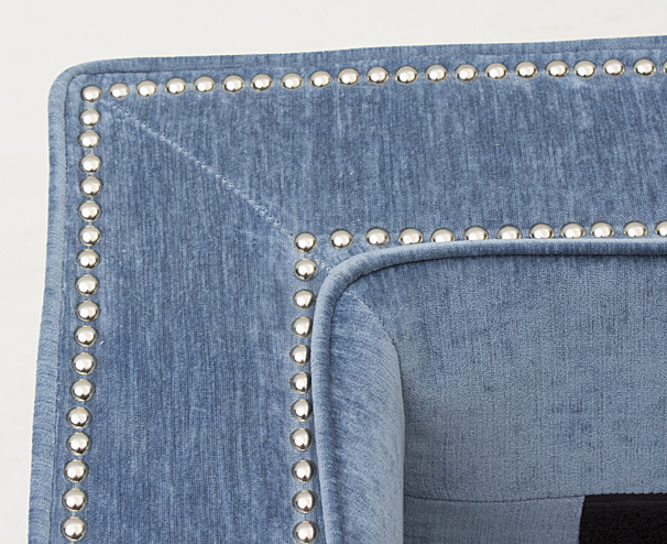 Tov "Cooper" Sofa in Blue Velvet