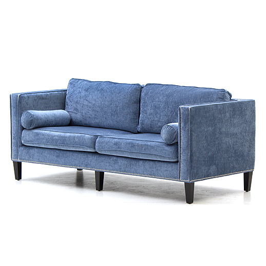 Tov "Cooper" Sofa in Blue Velvet