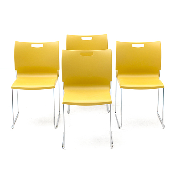 Set of SitOnIt Stacking Chairs in Yellow