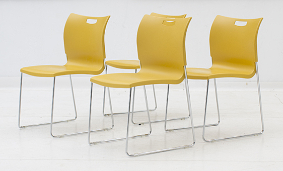 Set of SitOnIt Stacking Chairs in Yellow