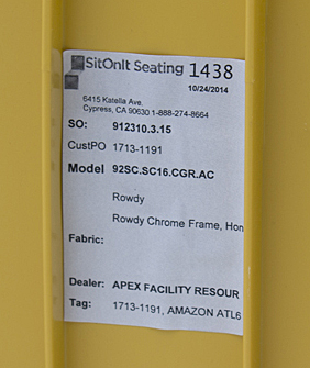 Set of SitOnIt Stacking Chairs in Yellow