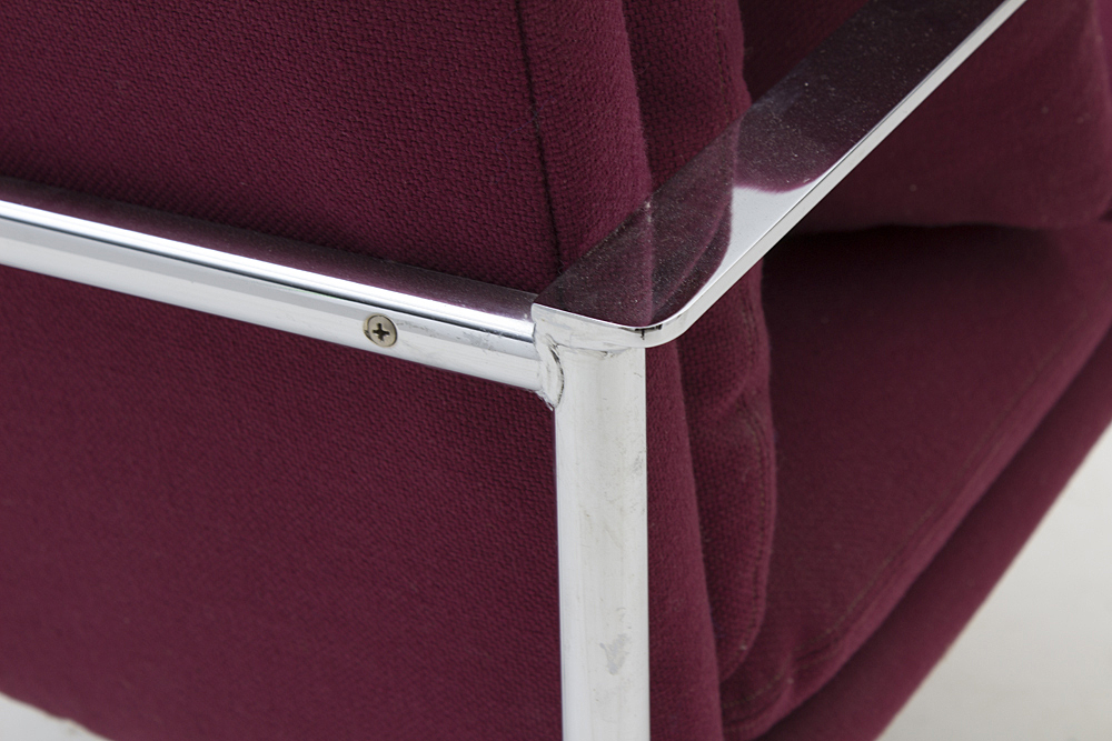 Mid Century Modern Chrome Arm Chairs