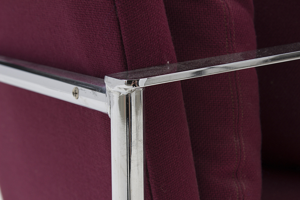 Mid Century Modern Chrome Arm Chairs