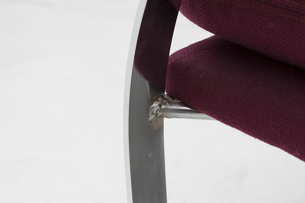 Mid Century Modern Chrome Arm Chairs