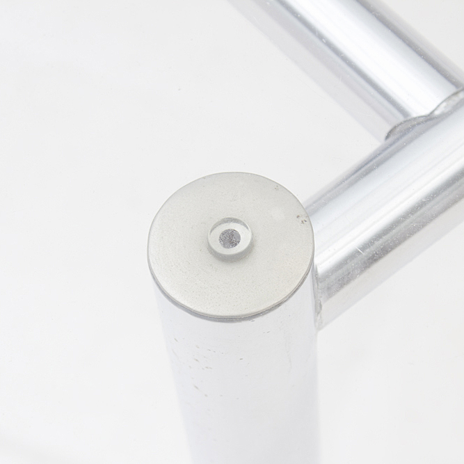 Modernist Octagonal Glass and Chrome Dining Table