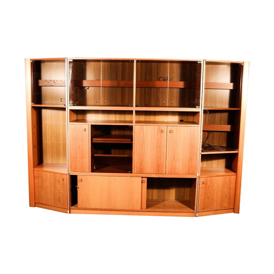 Teak Wood Entertainment Center