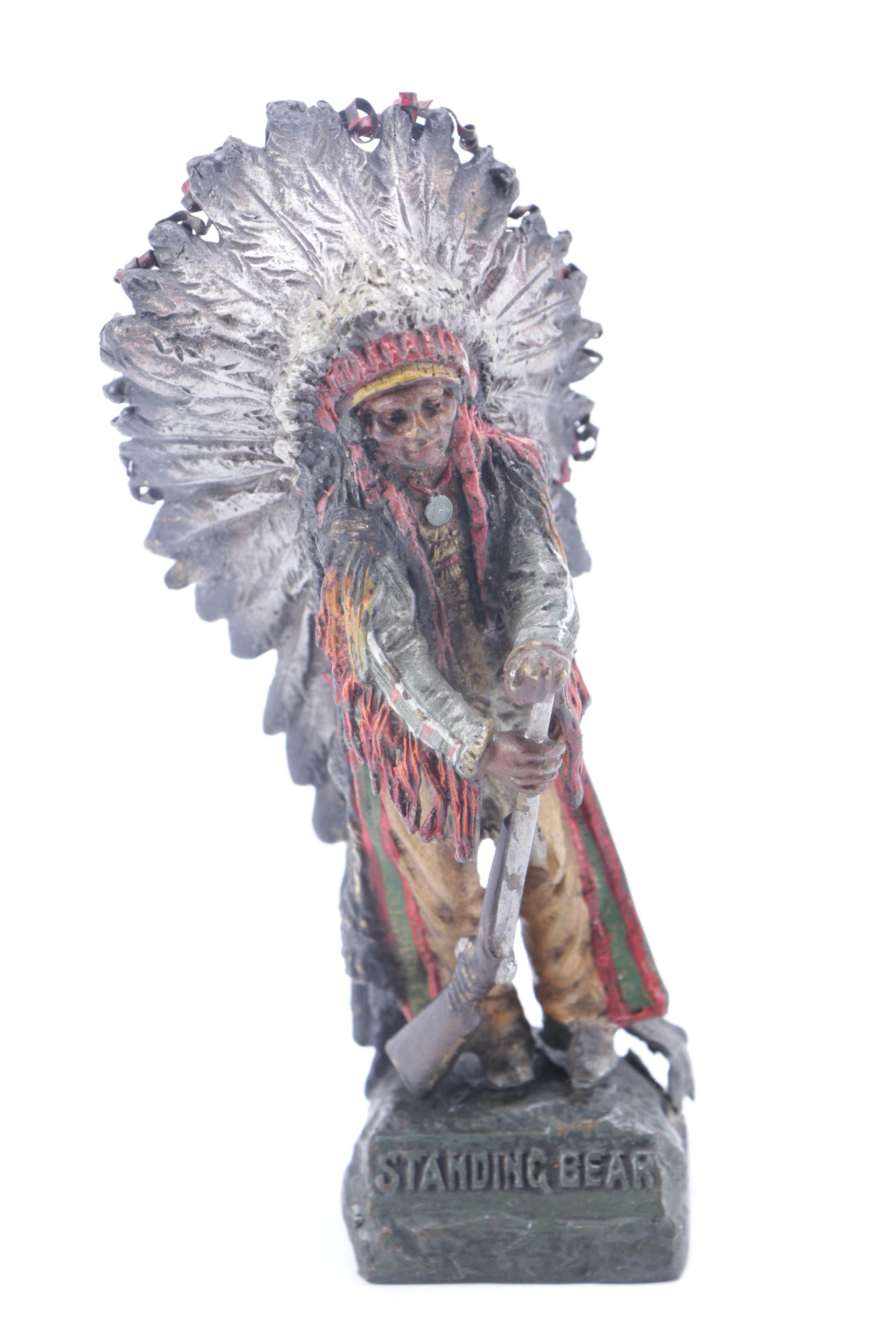 Brass Native American Style Sculptures