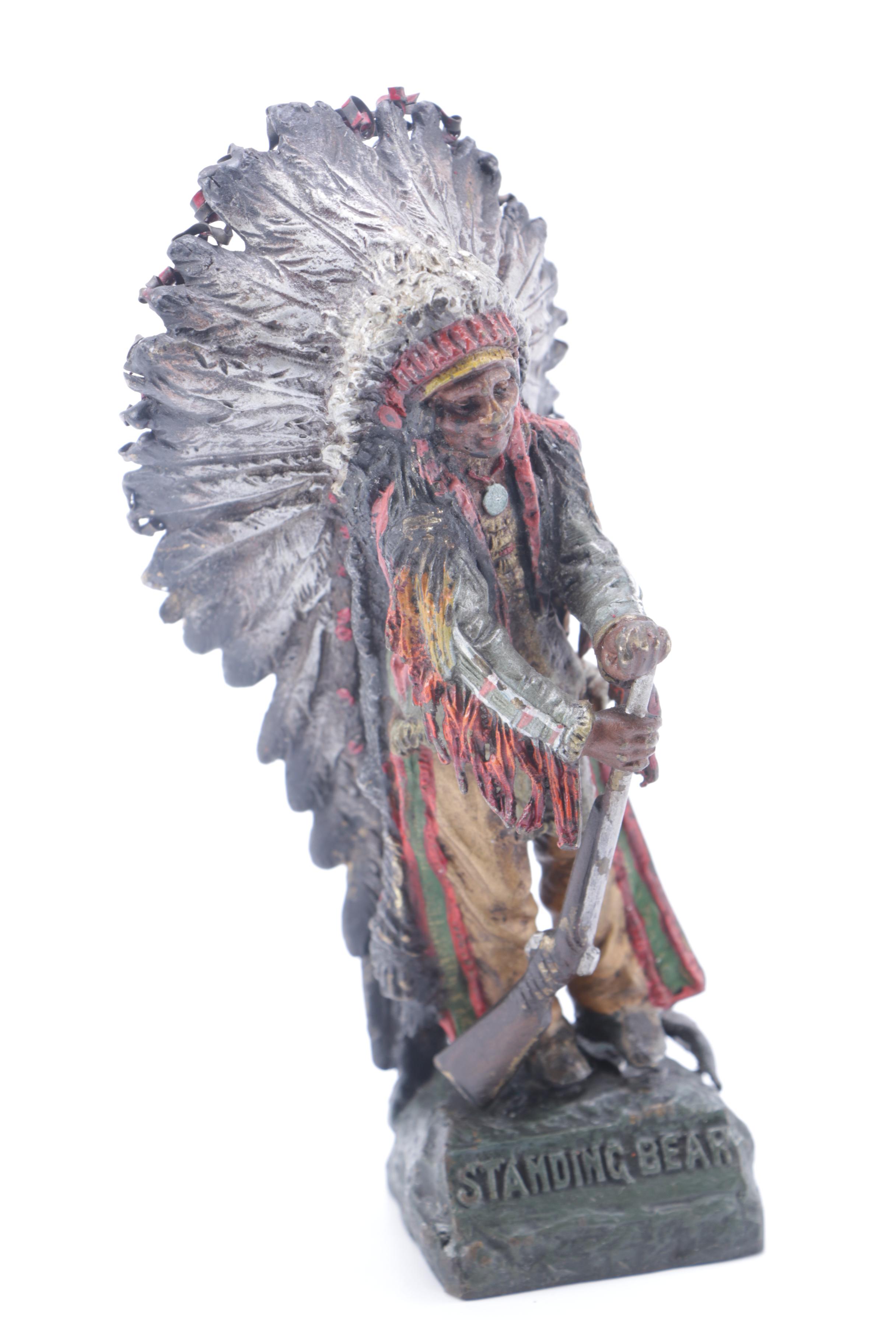 Brass Native American Style Sculptures