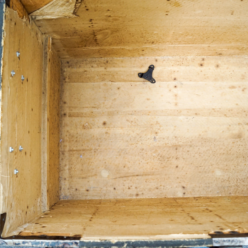 Wood and Metal Steamer Trunk