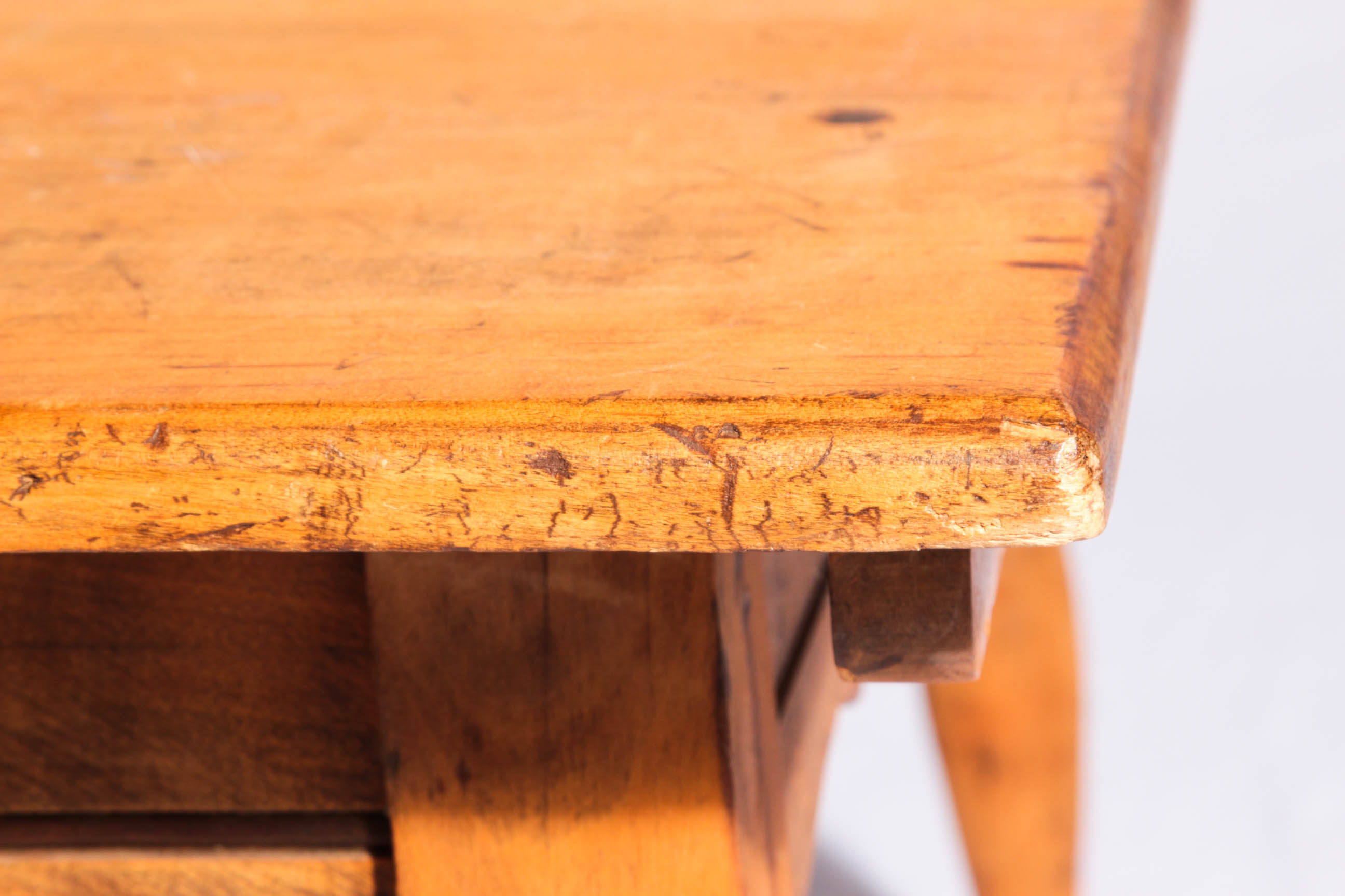 Distressed Wood Cocktail Table
