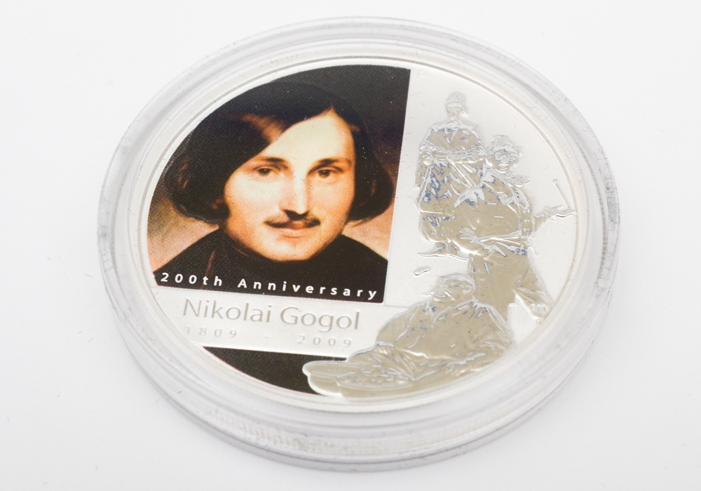 Perth Mint Great Russian Minds Nikolai Gogol Colorized Silver Coin