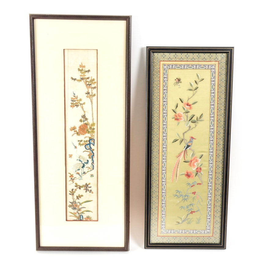 Framed Chinese Embroidery on Silk