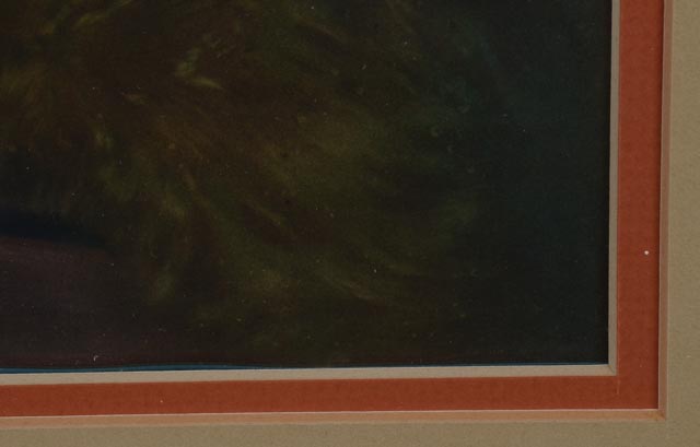 Offset Lithographic Reproduction of Art Nouveau Woman's Portrait