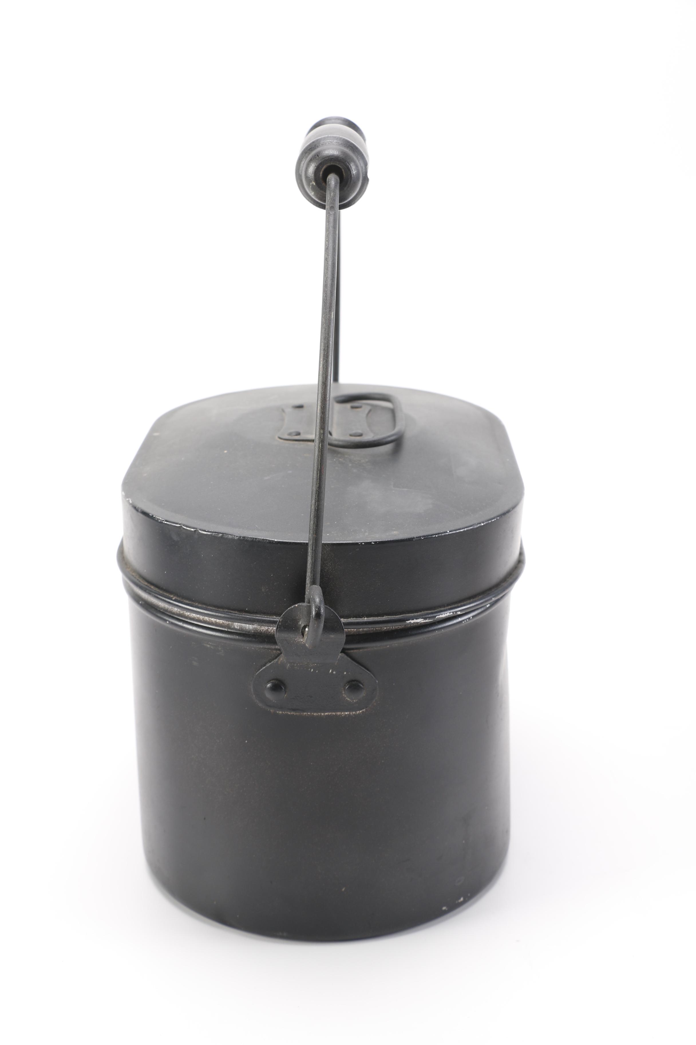 Vintage Coal Miners Lunch Pail and Swedish Copper Bucket