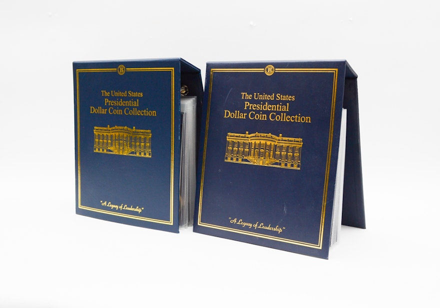 Bradford Exchange "U.S. Presidential Dollar Collection" Two Volumes