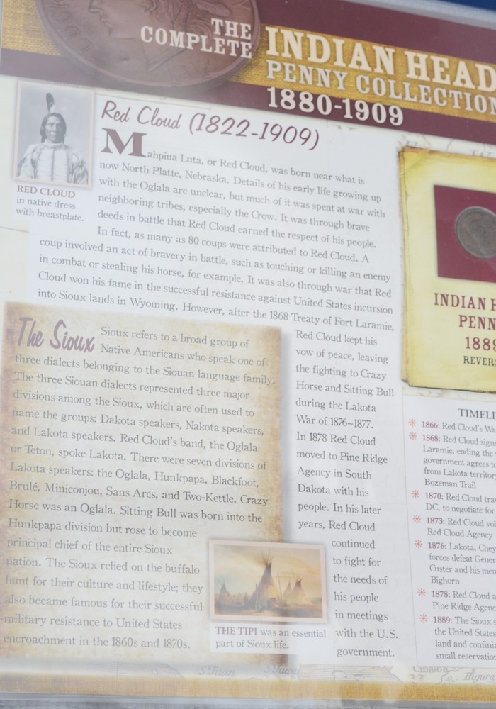 "The Complete Indian Head Penny Collection 1880-1909"