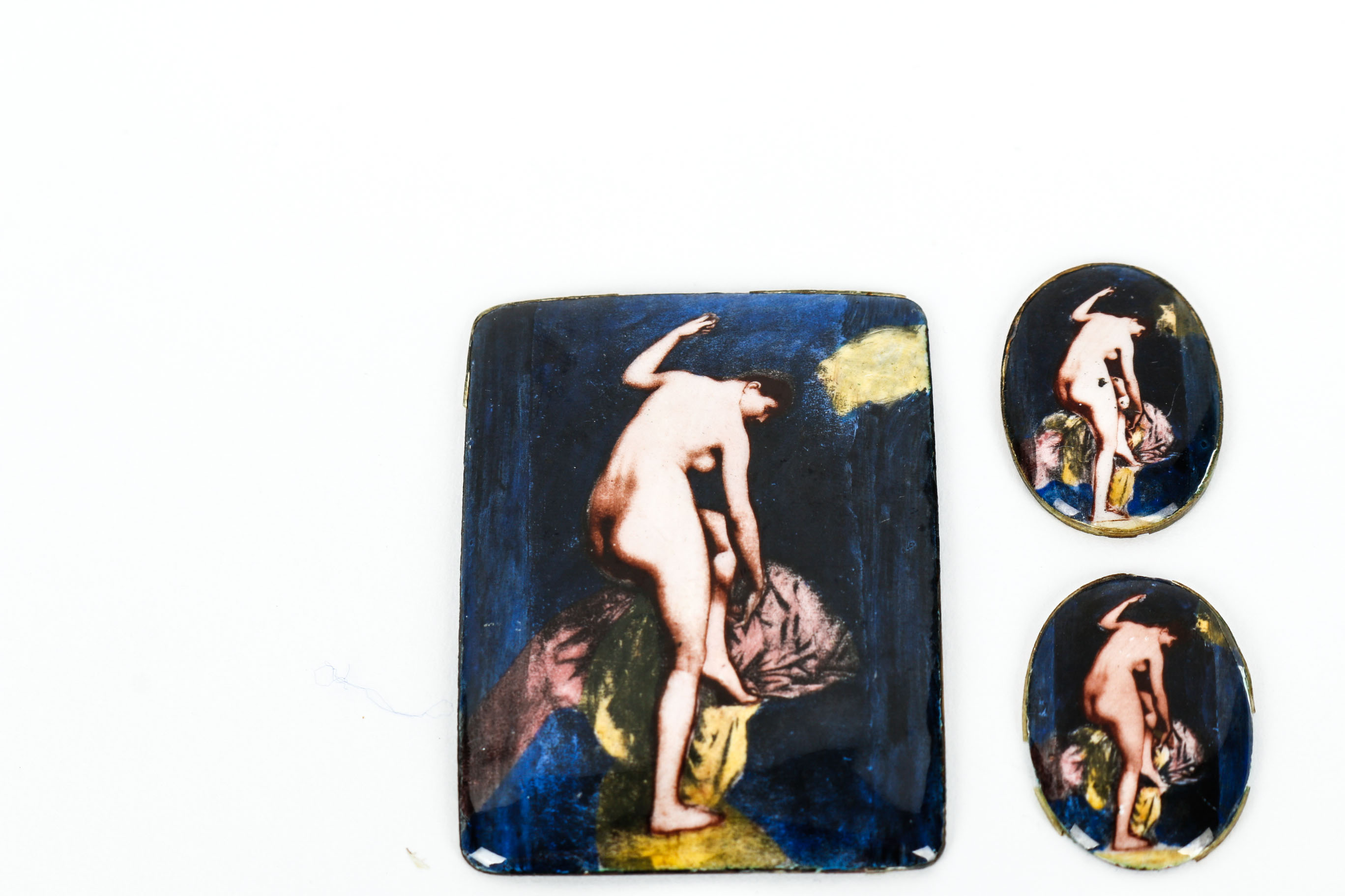 Vintage Enameled Pictures on Copper