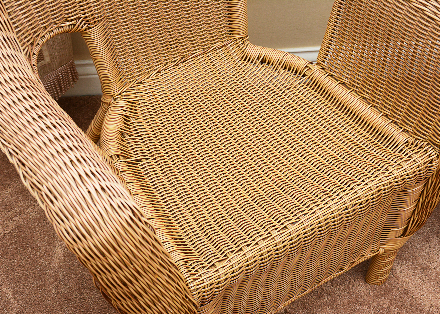 Hampton Bay Wicker Chairs and Side Table