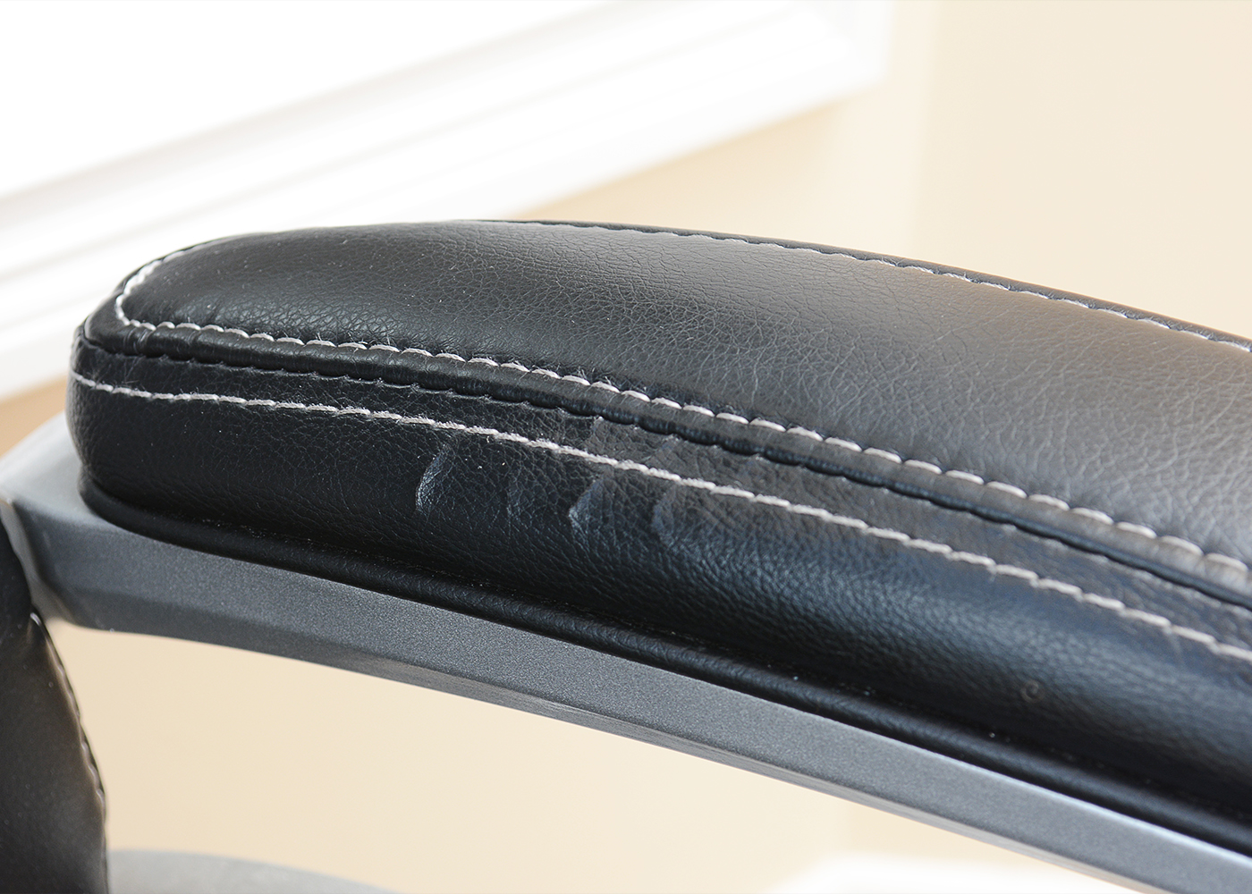 Hooker Kidney-Shaped Executive Desk and Baird Presidential Chair