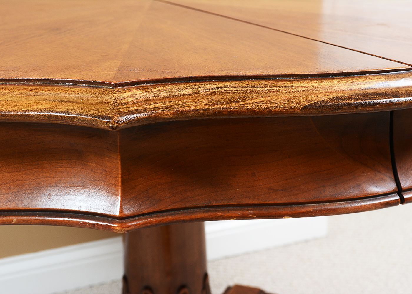 "White Furniture Company" Wood Pedestal Table