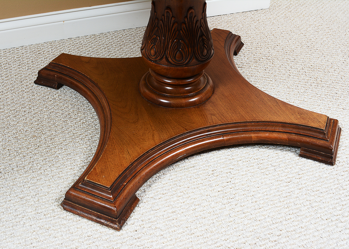 "White Furniture Company" Wood Pedestal Table