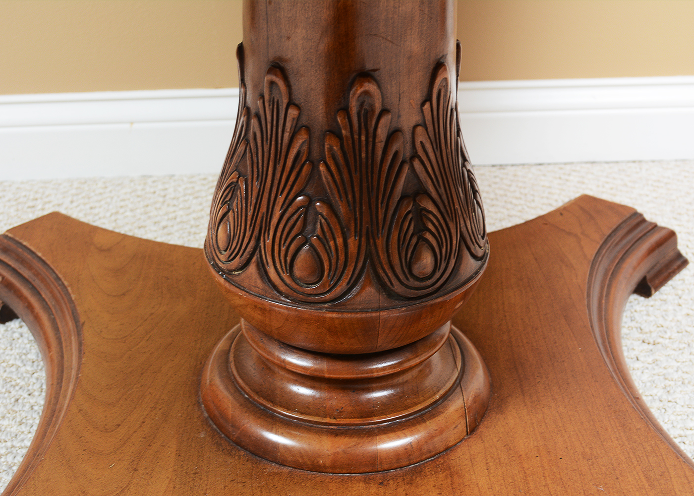 "White Furniture Company" Wood Pedestal Table