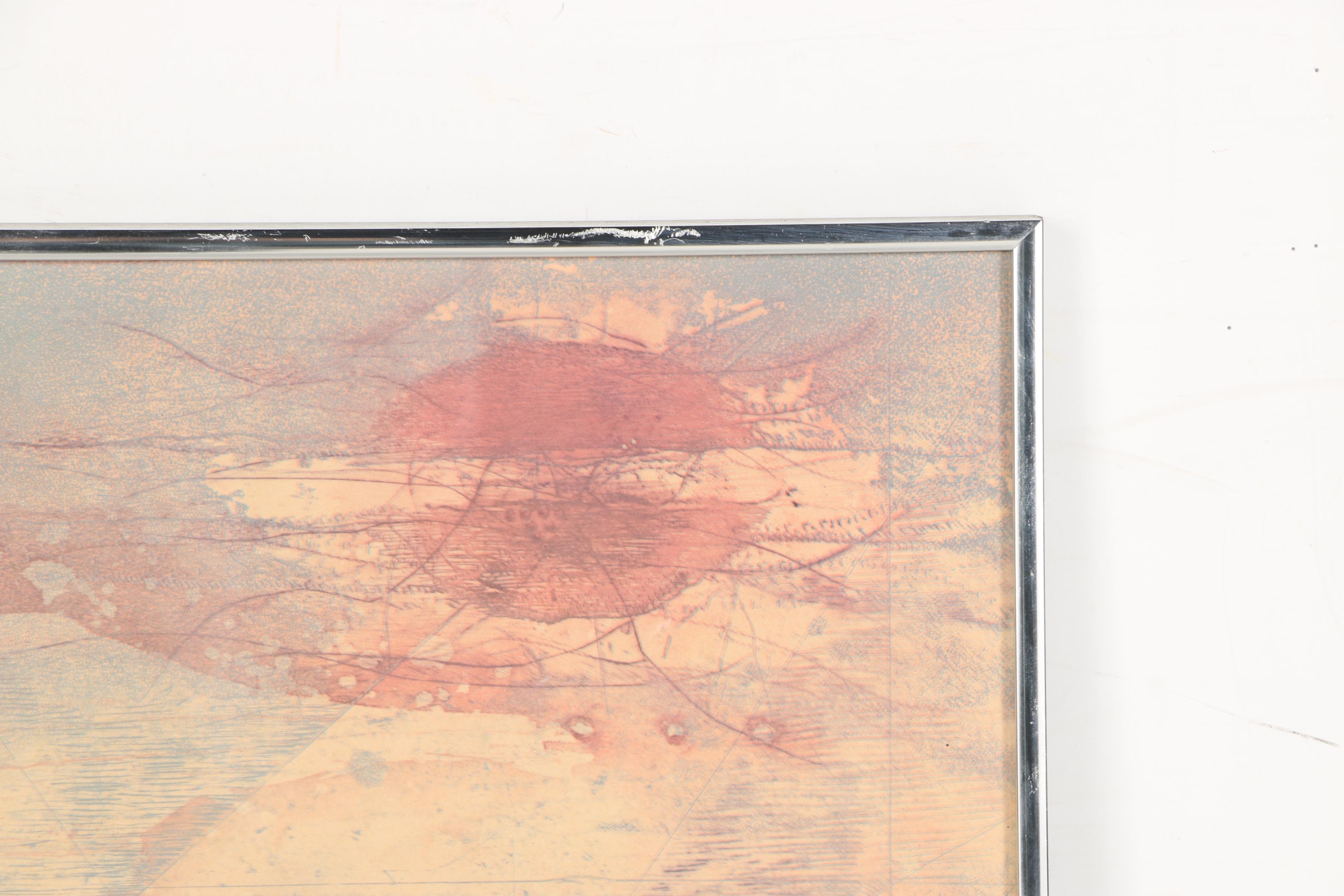 Offset Lithograph After Rene Carcan