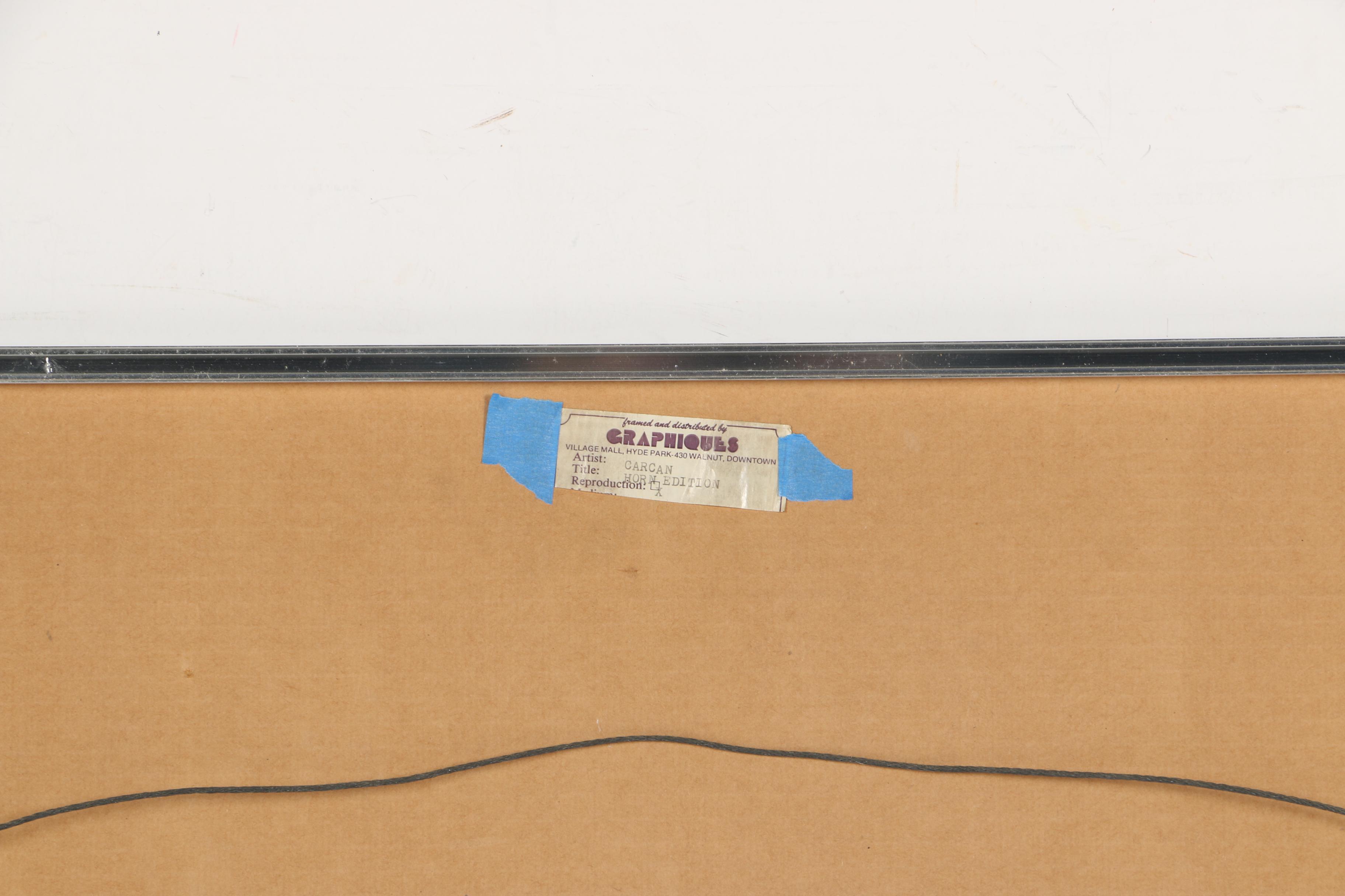 Offset Lithograph After Rene Carcan