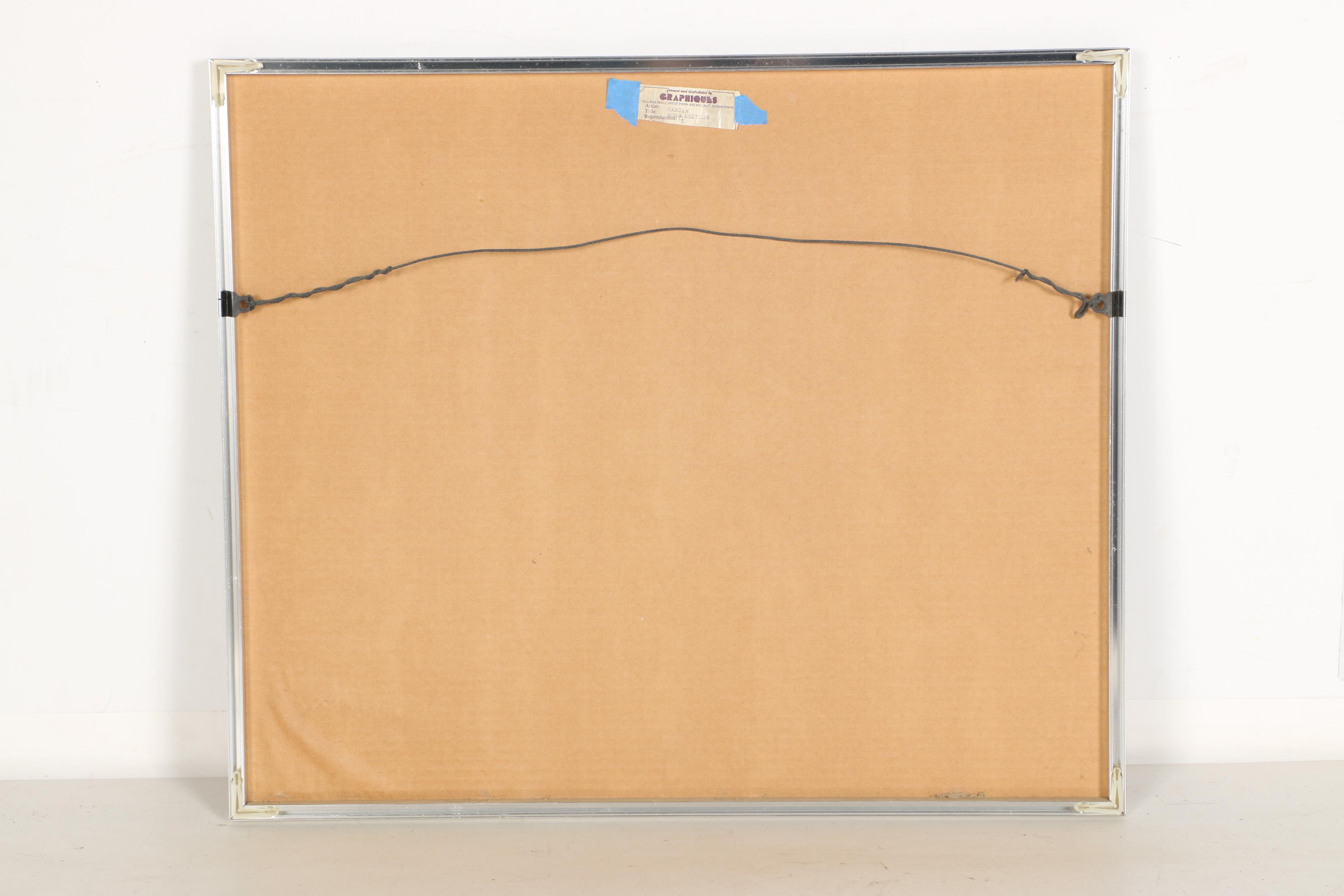 Offset Lithograph After Rene Carcan