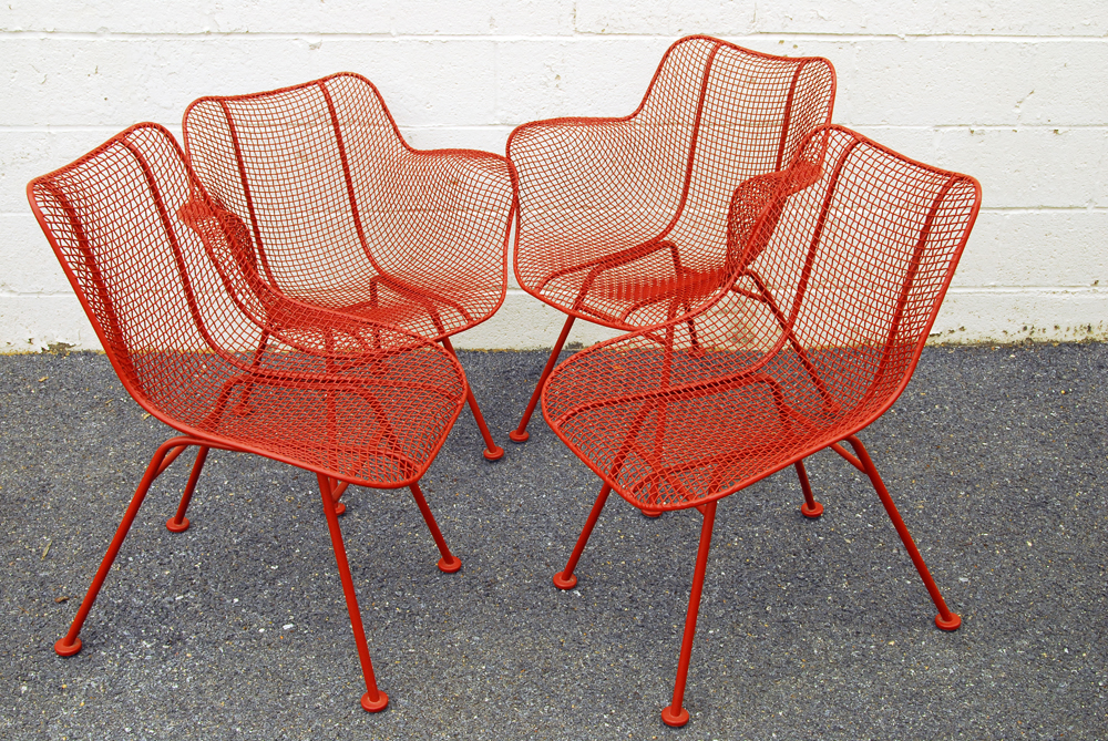 Mid Century Modern Russel Woodard "Sculptura" Chairs With Table