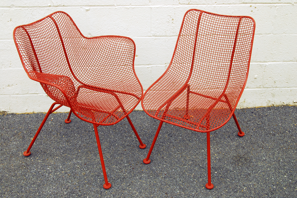 Mid Century Modern Russel Woodard "Sculptura" Chairs With Table