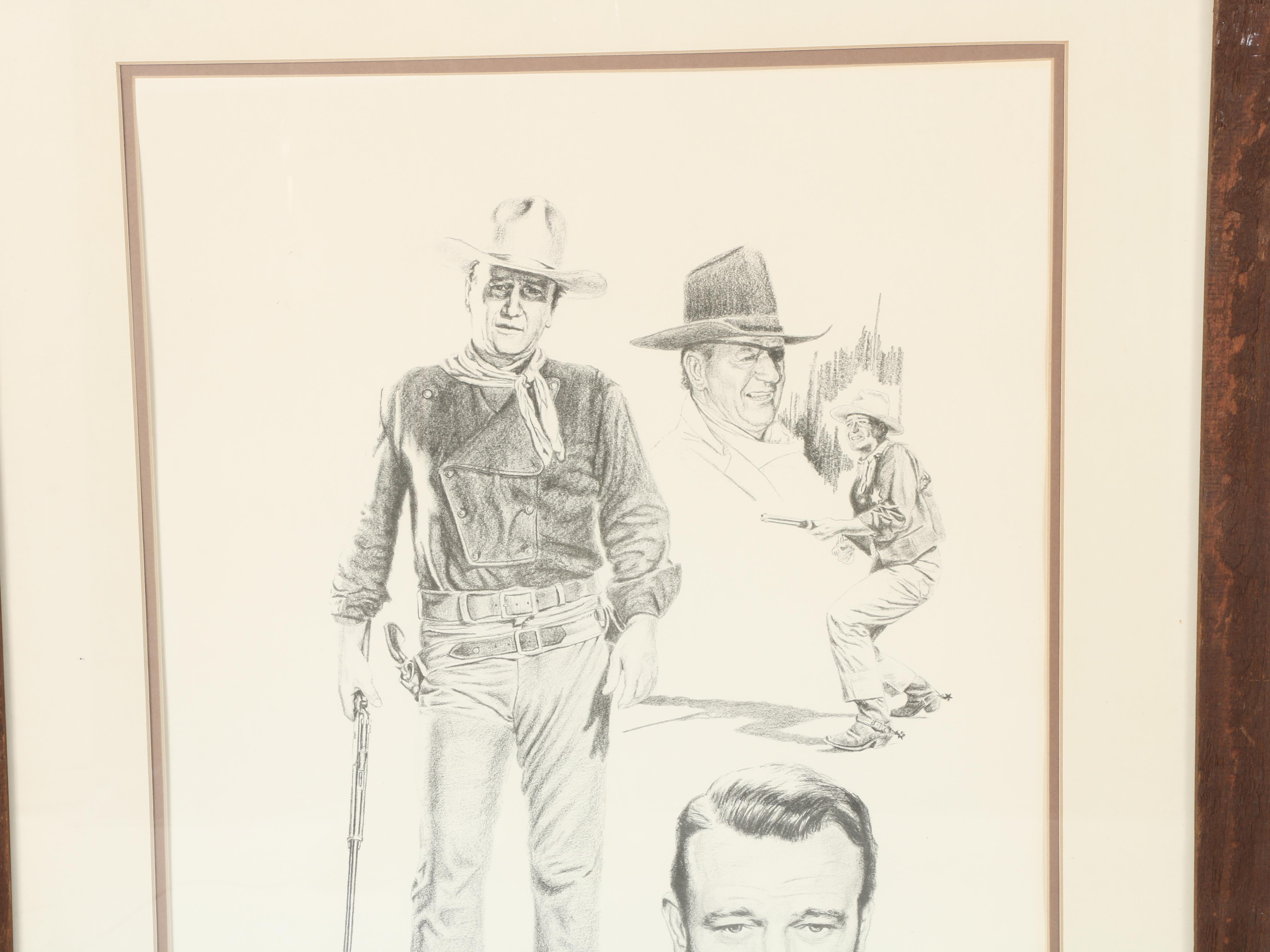 Glen Banse Limited Edition Halftone Print of John Wayne
