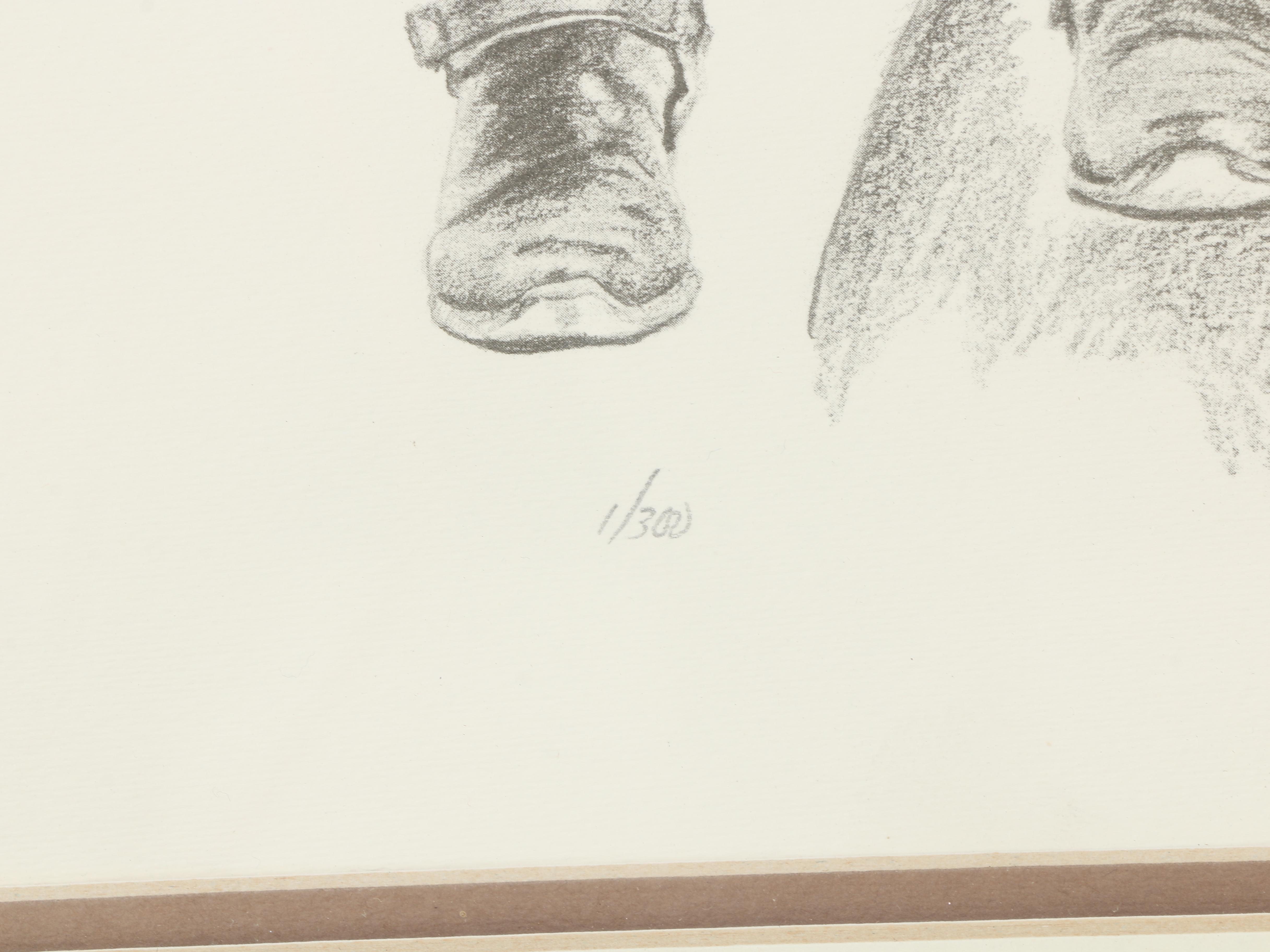 Glen Banse Limited Edition Halftone Print of John Wayne