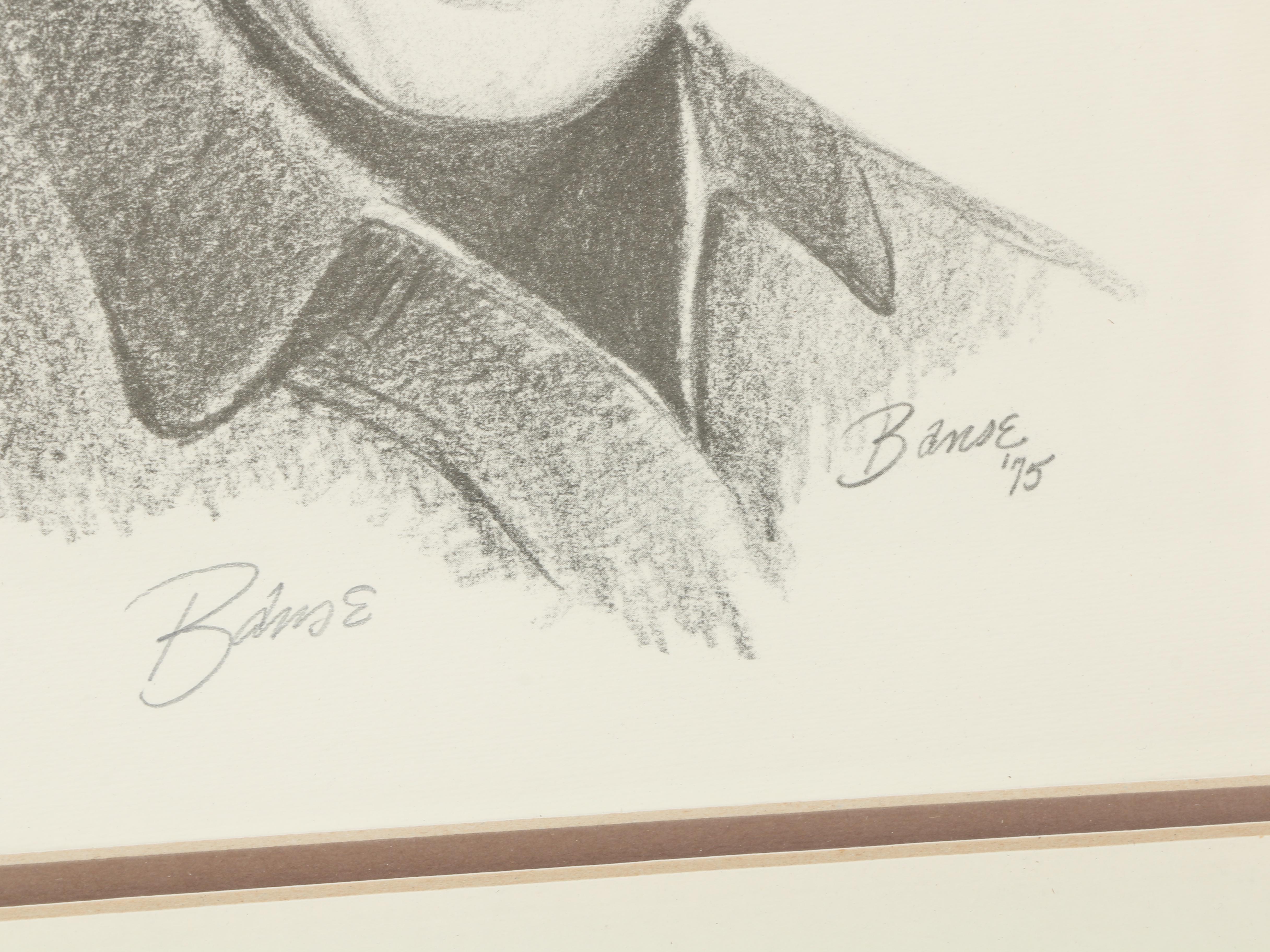 Glen Banse Limited Edition Halftone Print of John Wayne