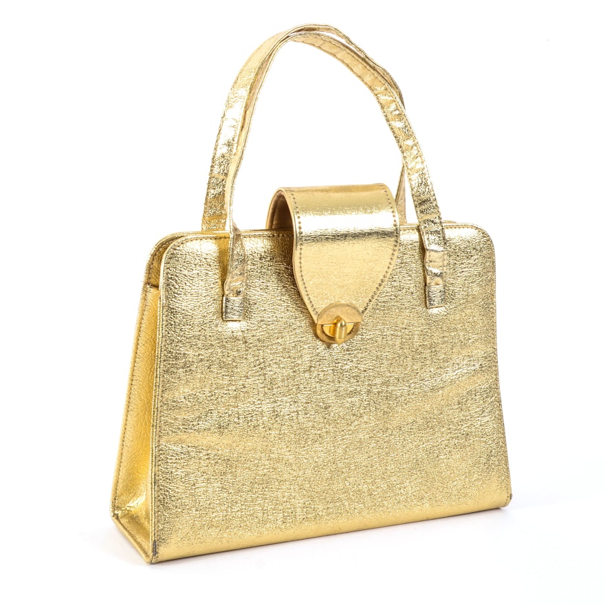 Vintage JR Florida Gold Handbag
