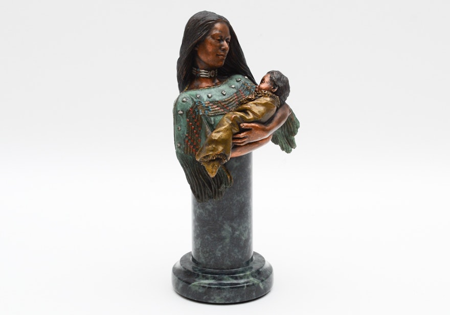 Chris Pardell Limited Edition Mixed Media Sculpture "First Born"