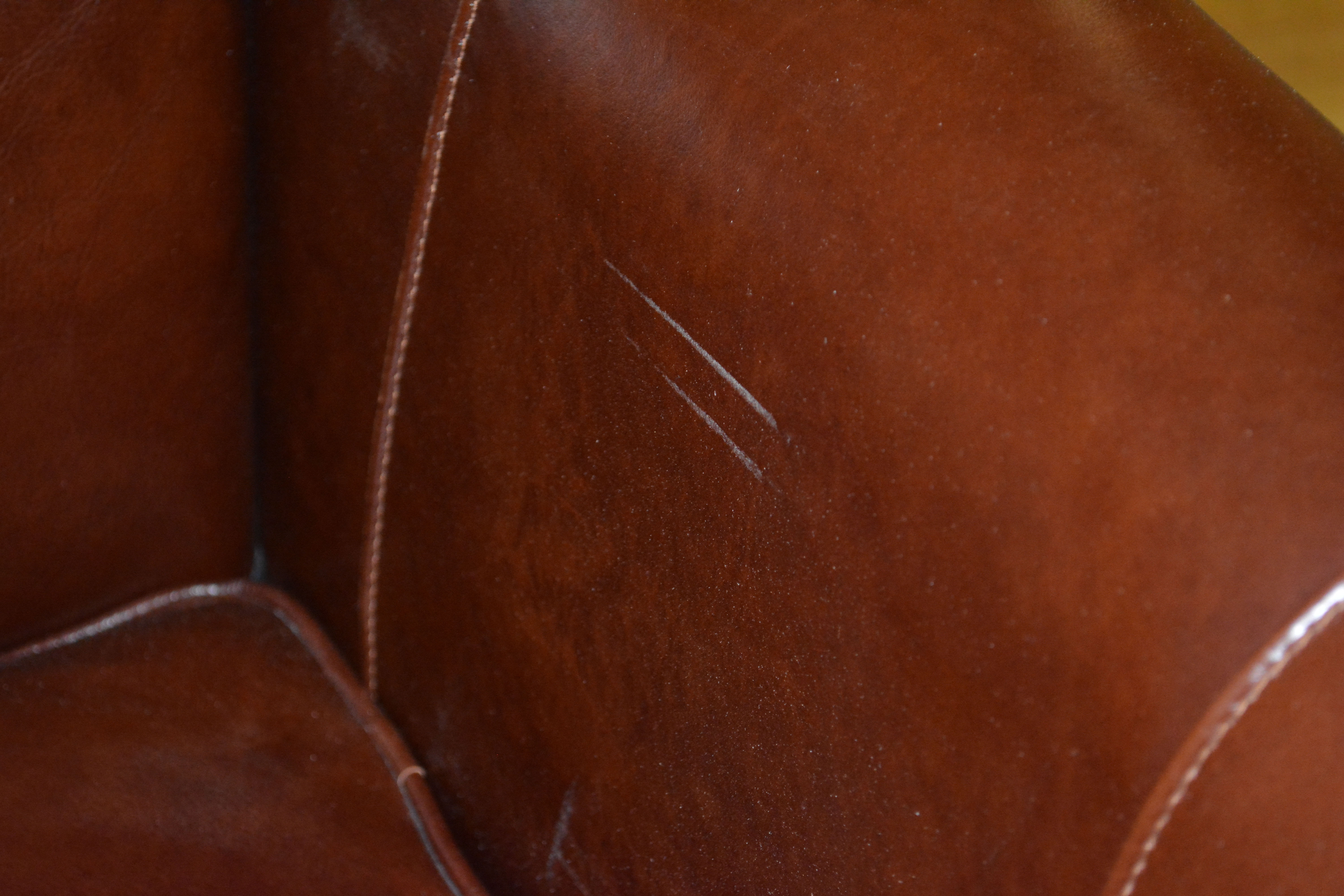 Leather Club Chair by Crate and Barrel