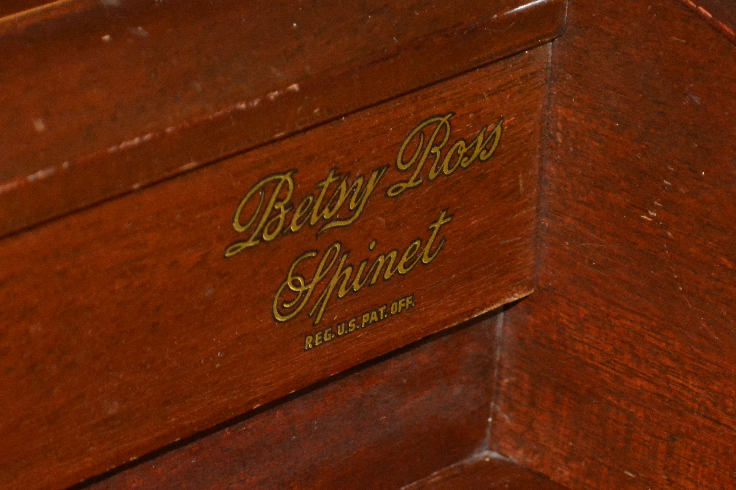 1960s Betsy Ross Spinet Upright Piano by Lester