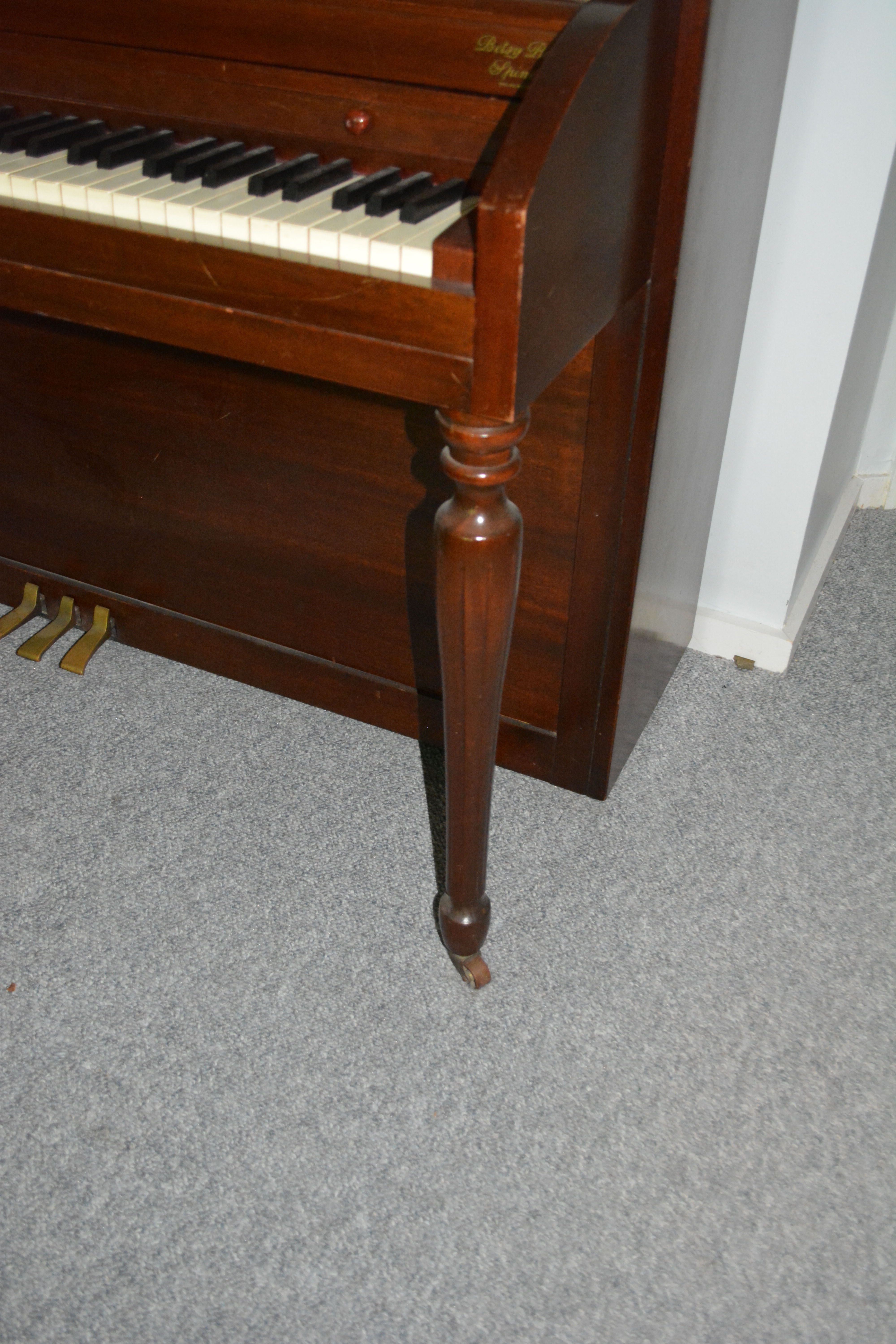 1960s Betsy Ross Spinet Upright Piano by Lester