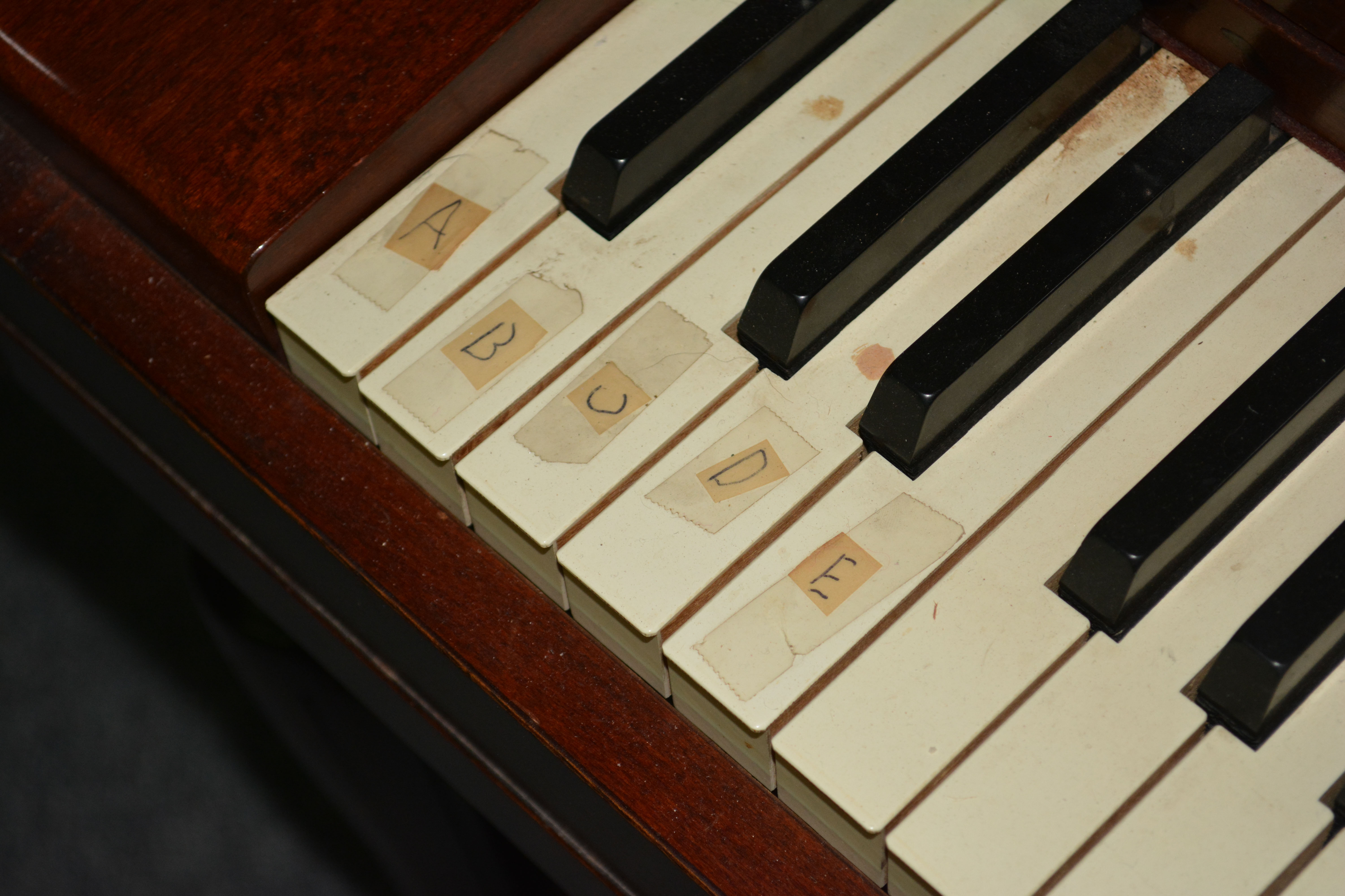 1960s Betsy Ross Spinet Upright Piano by Lester