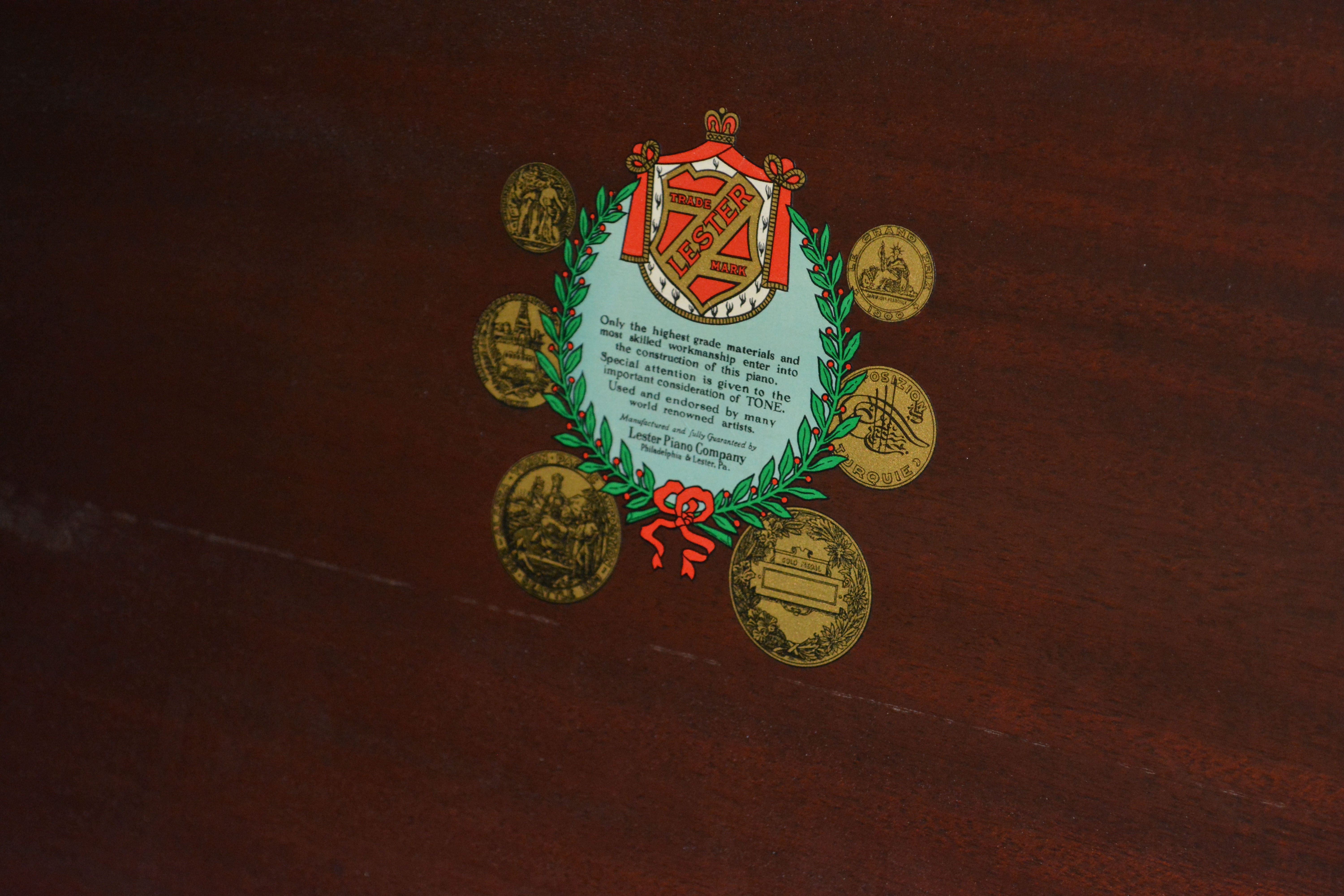 1960s Betsy Ross Spinet Upright Piano by Lester