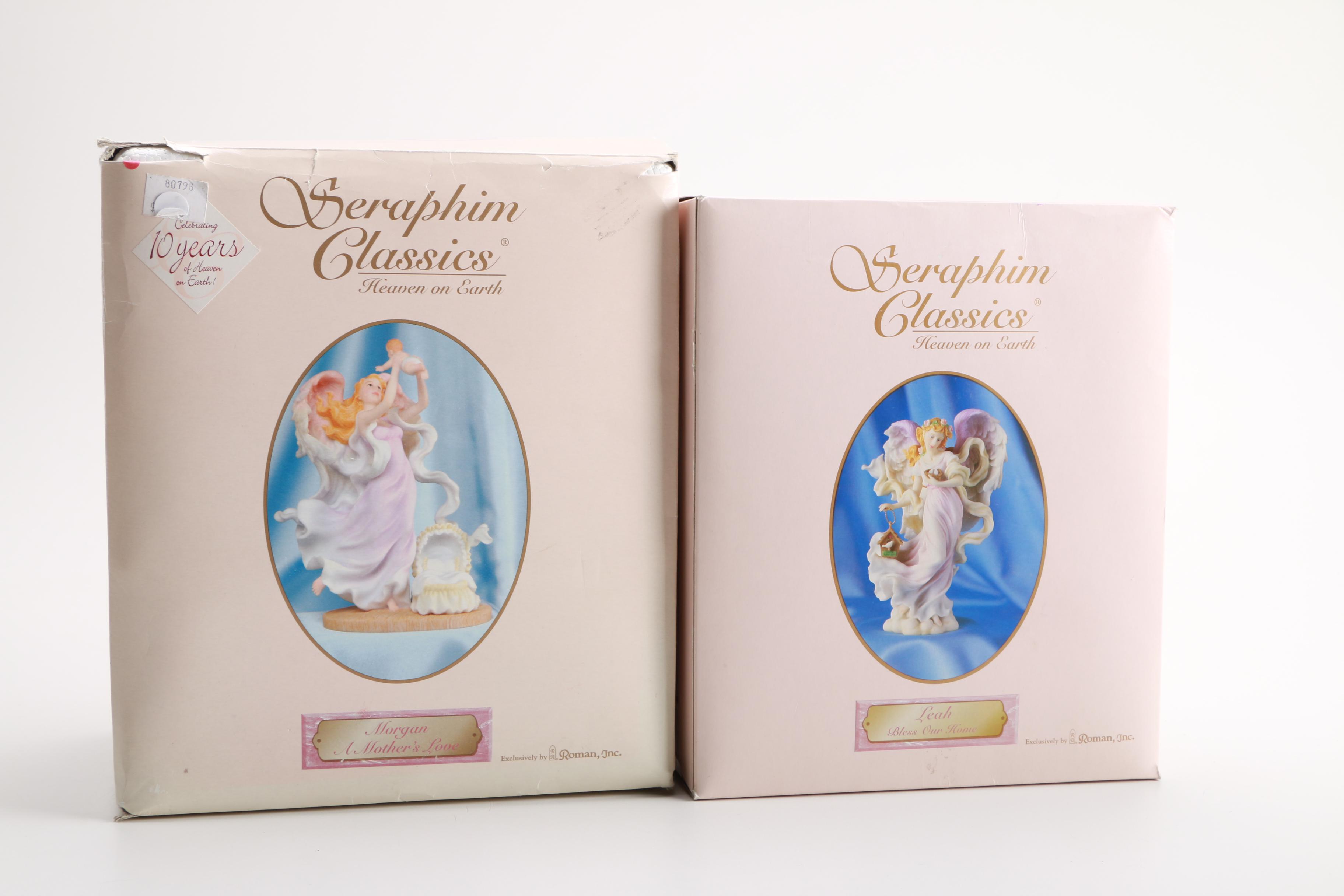 Roman, Inc "Leah" and "Morgan" Seraphim Classics Figurines
