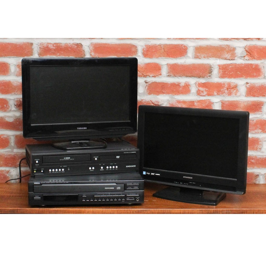 Flat Screen Televisions, VCR/DVD Player and Other A/V Accessories