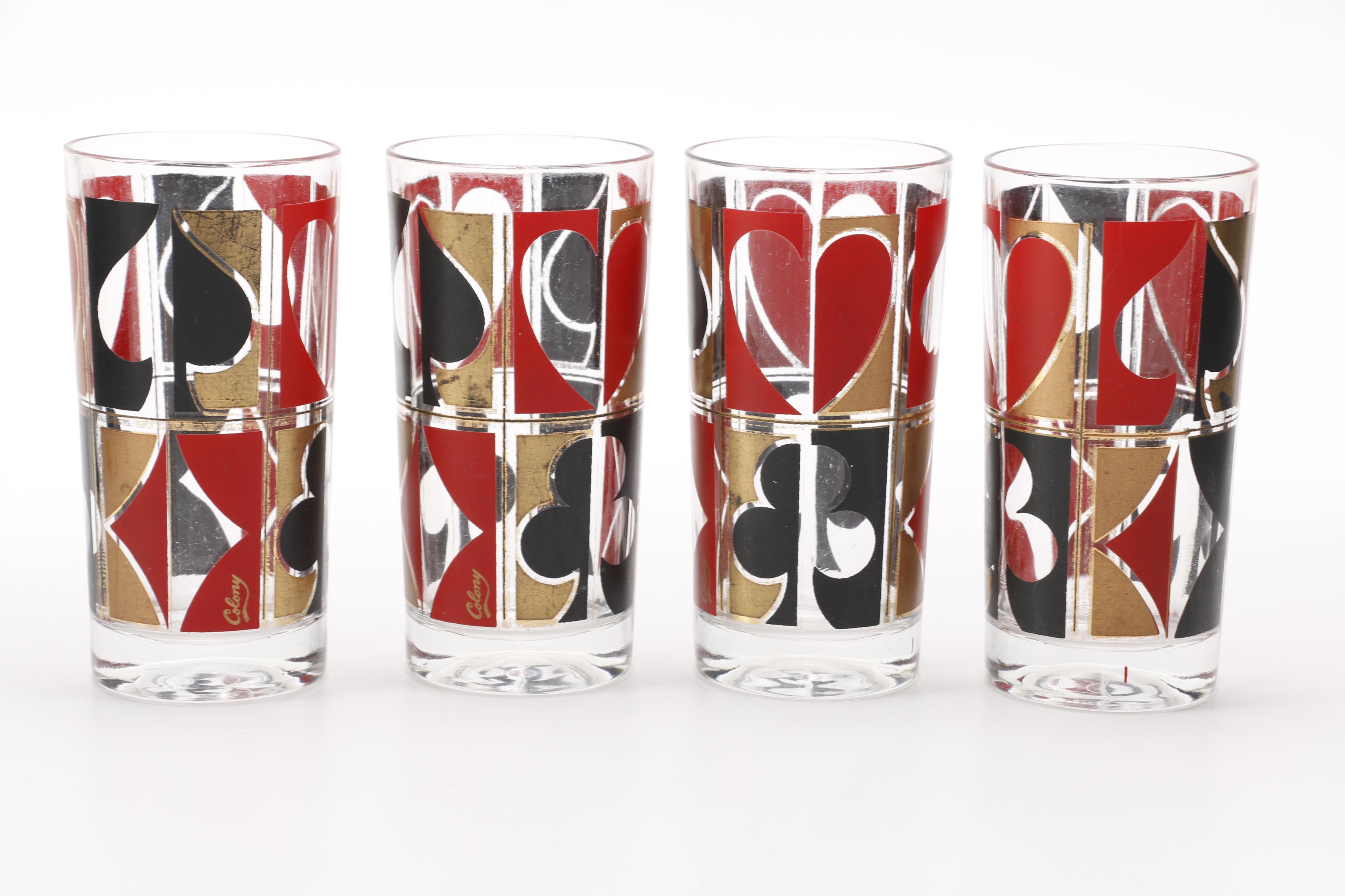 Vintage Seltzer Dispenser and Colony Highball Glasses